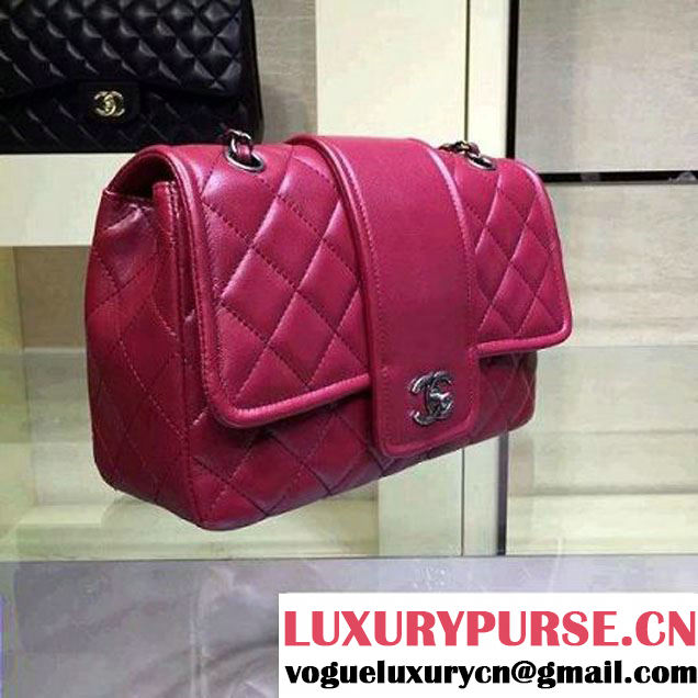 Chanel Lambskin Flap Bag A90919 Burgundy Pre Fall-Winter 2015/16 (2A143-091406 )