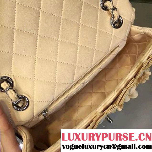 Chanel Floral Applique 3D Flap Bag Beige - Cruise 2015 (2A143-091411 )