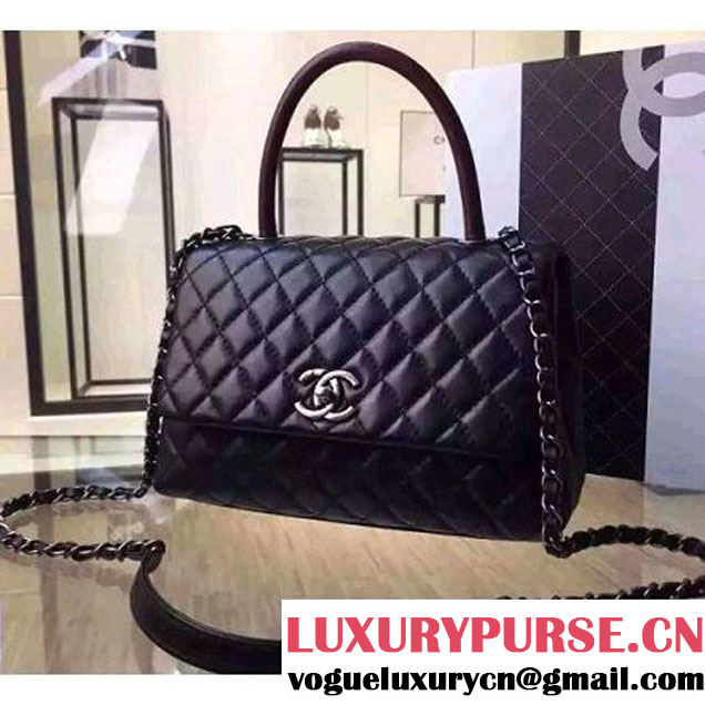 Chanel Lambskin Small Flap Bag Embellished With Handle Pre Fall-Winter 2015 (2A136-091504 )