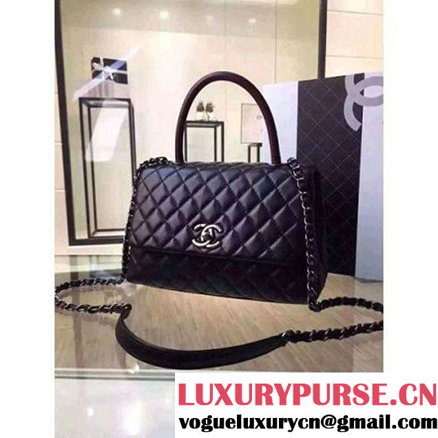 Chanel Lambskin Small Flap Bag Embellished With Handle Pre Fall-Winter 2015 (2A136-091504 )