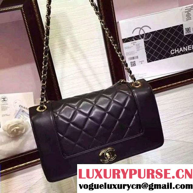 Chanel A93085 Iridescent Sheep Flap Bag With A Enamel CC Clasp Fall-Winter 2015/16 (2A136-091807 )