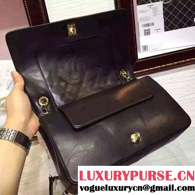 Chanel A93085 Iridescent Sheep Flap Bag With A Enamel CC Clasp Fall-Winter 2015/16 (2A136-091807 )