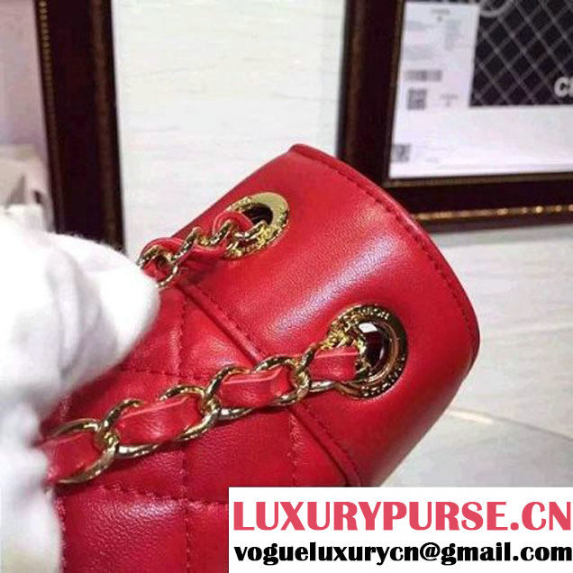 Chanel A93085 Iridescent Sheep Flap Bag With A Enamel CC Clasp Red Fall-Winter 2015/16 (2A136-092301 )
