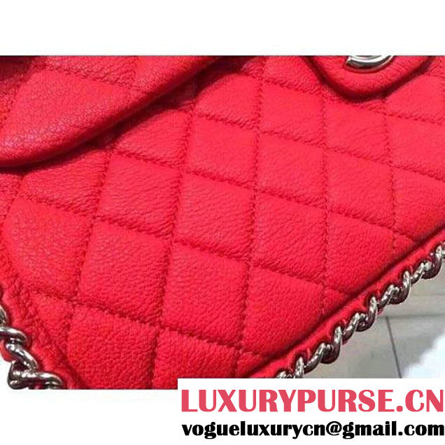 Chanel Chain Around Flap Bag Red (101034 )