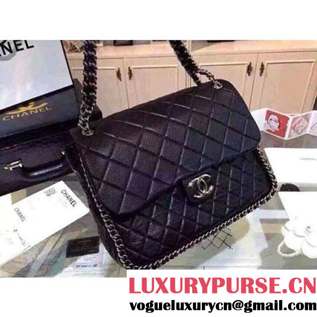 Chanel Chain Around Flap Bag Black (101035 )