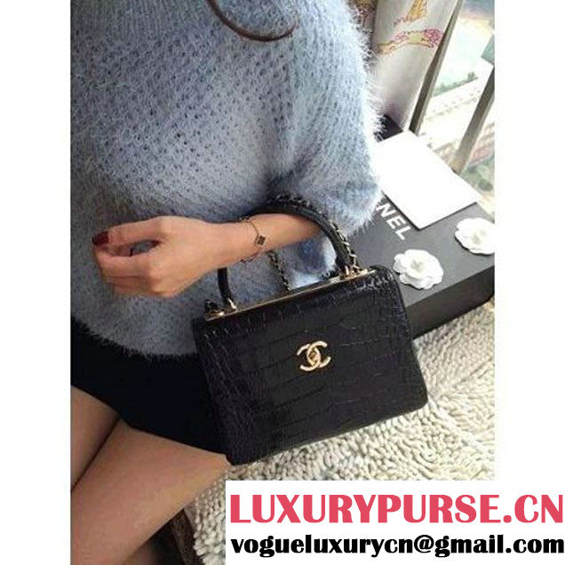 Chanel A93118 Alligator Flap Bag Fall-Winter 2015/16 (1A001-101421 )