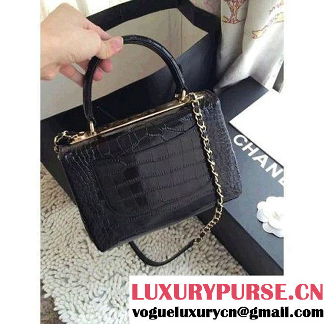 Chanel A93118 Alligator Flap Bag Fall-Winter 2015/16 (1A001-101421 )