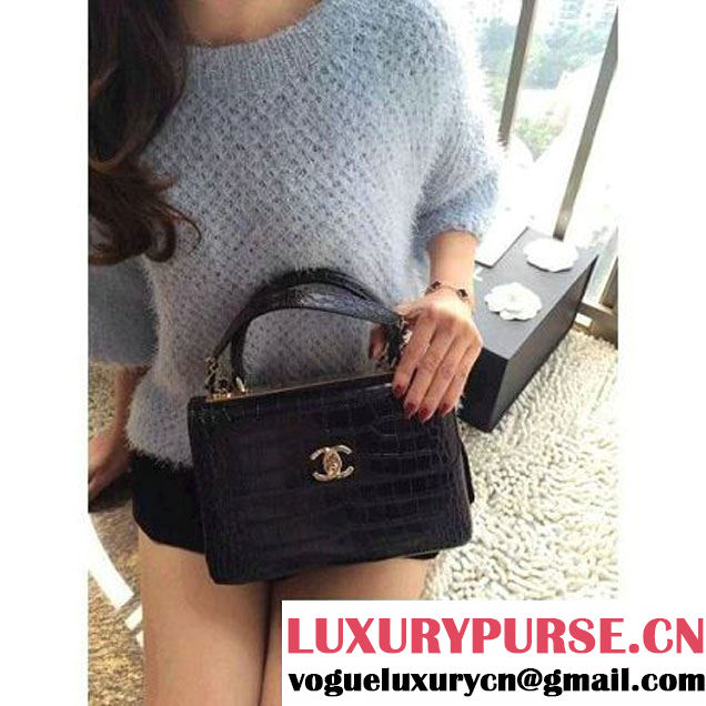 Chanel A93118 Alligator Flap Bag Fall-Winter 2015/16 (1A001-101421 )