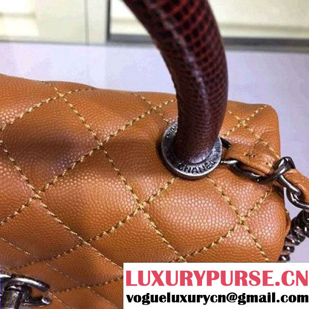 Chanel Small Yellow Caviar Calfskin Flap Bag Pre Fall-Winter 2015 (2A143-102908 )