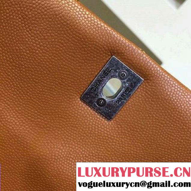 Chanel Small Yellow Caviar Calfskin Flap Bag Pre Fall-Winter 2015 (2A143-102908 )