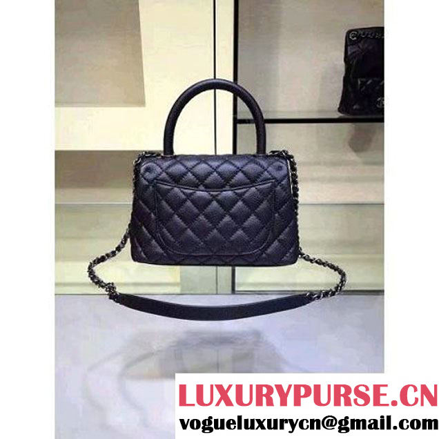 Chanel Small Black Caviar Calfskin Flap Bag Pre Fall-Winter 2015 (2a046-102909 )
