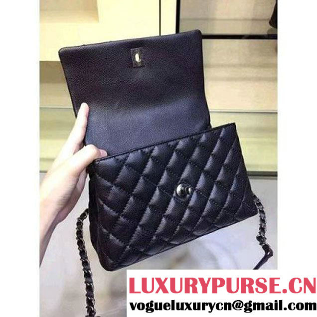 Chanel Small Black Caviar Calfskin Flap Bag Pre Fall-Winter 2015 (2a046-102909 )