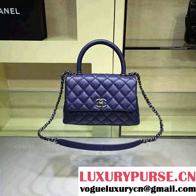 Chanel Small Navy Caviar Calfskin Flap Bag Pre Fall-Winter 2015 (2A143-102911 )