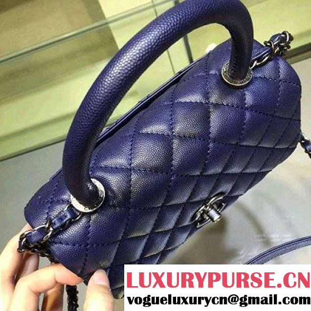 Chanel Small Navy Caviar Calfskin Flap Bag Pre Fall-Winter 2015 (2A143-102911 )