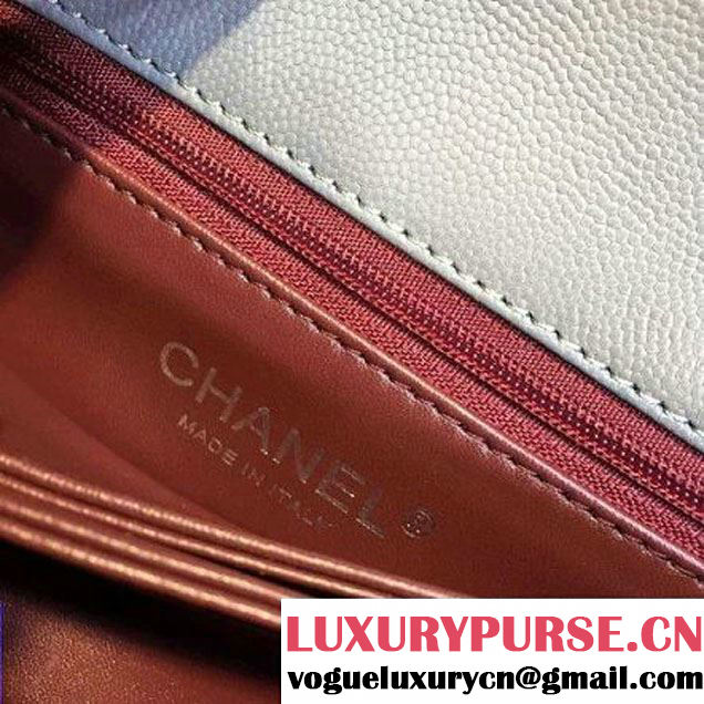 Chanel Small Grey Caviar Calfskin Flap Bag Pre Fall-Winter 2015 (2A143-102912 )