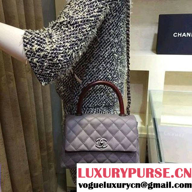 Chanel Small Grey Caviar Calfskin Flap Bag Pre Fall-Winter 2015 (2A143-102912 )