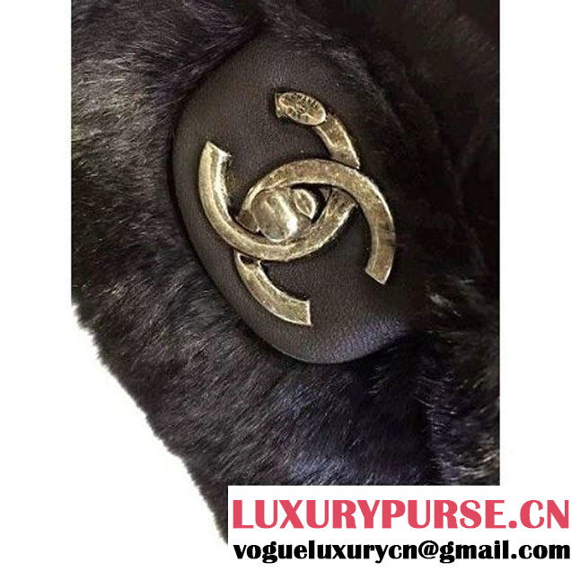 Chanel Orylag Fur And Lambskin Flap Bag Pre F/W 2015 (2A143-110910 )