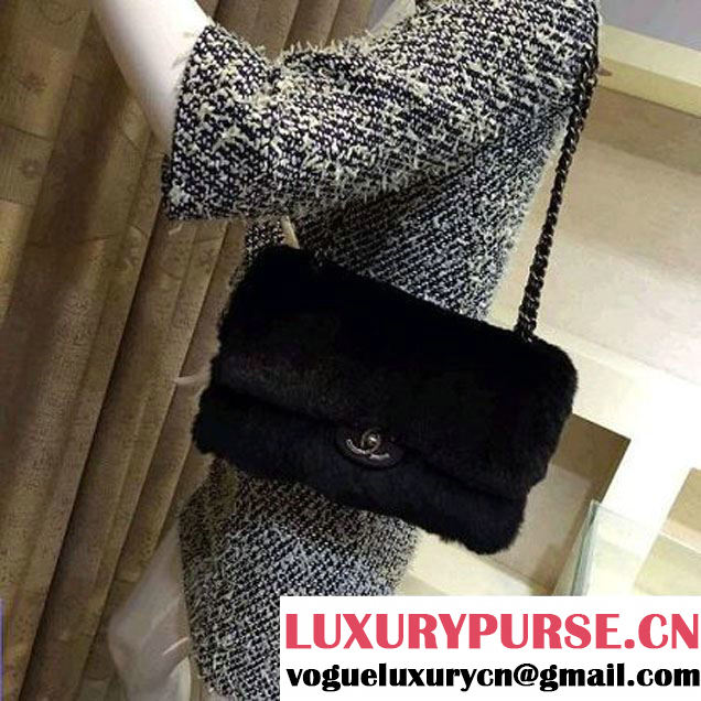 Chanel Orylag Fur And Lambskin Flap Bag Pre F/W 2015 (2A143-110910 )