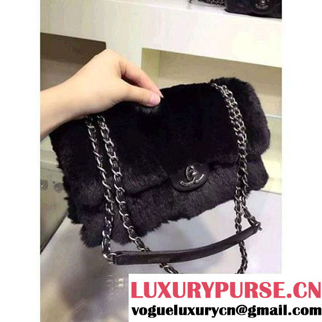 Chanel Orylag Fur And Lambskin Flap Bag Pre F/W 2015 (2A143-110910 )