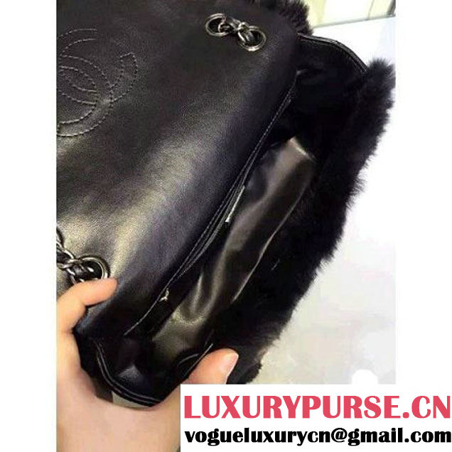 Chanel Orylag Fur And Lambskin Flap Bag Pre F/W 2015 (2A143-110910 )