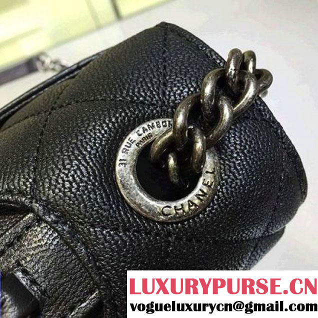 Chanel Medium Buckskin Flap Bag In Black (2A143-111403 )