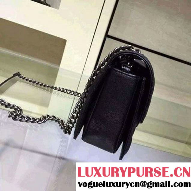 Chanel Medium Buckskin Flap Bag In Black (2A143-111403 )