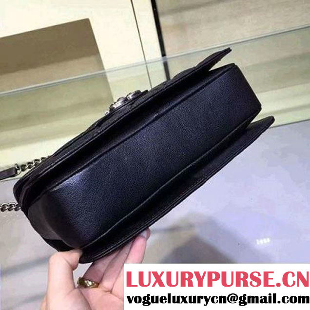 Chanel Medium Buckskin Flap Bag In Black (2A143-111403 )