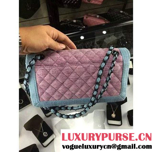 Chanel Two-tone Tweed Flap Bag Cruise 2016 (2a143-112516 )
