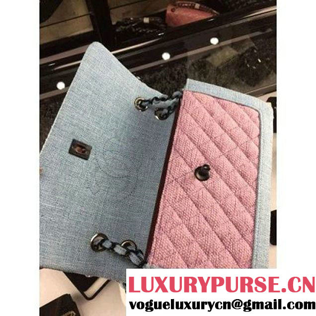 Chanel Two-tone Tweed Flap Bag Cruise 2016 (2a143-112516 )