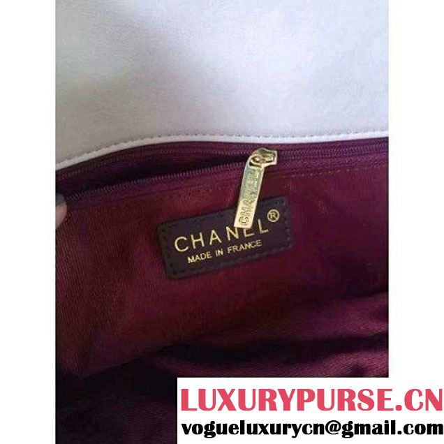 Chanel Two-tone Lambskin Flap Bag Rouge/Red Cruise 2016 (1A001-120914 )