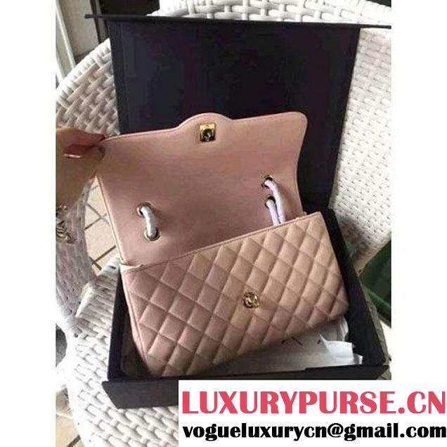 Chanel Two-tone Lambskin Flap Bag Rouge/Red Cruise 2016 (1A001-120914 )