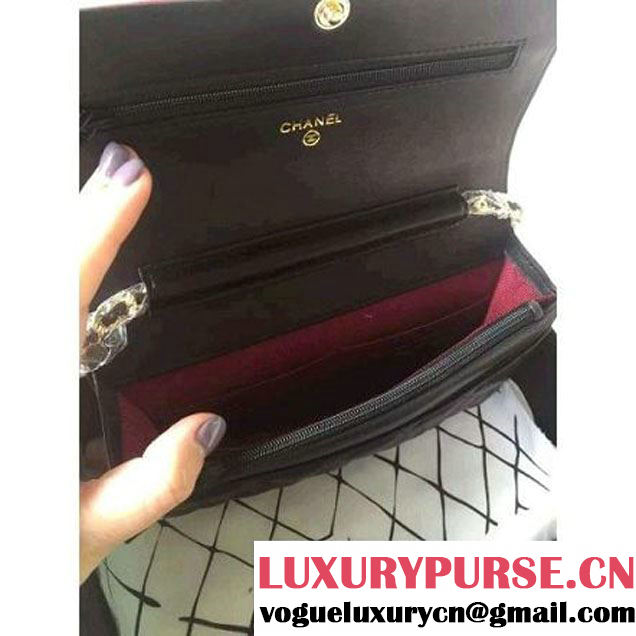Chanel Small Two-tone Lambskin Flap Bag Black/Red Cruise 2016 (1A001-120915 )