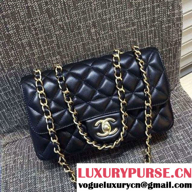 Chanel Quilting Lambskin Flap Bag In Black (FTH-121603 )