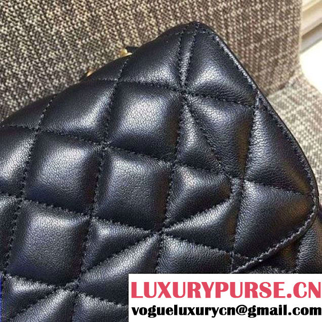 Chanel Quilting Lambskin Flap Bag In Black (FTH-121603 )