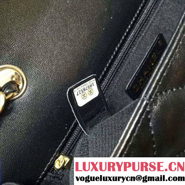 Chanel Quilting Lambskin Flap Bag In Black (FTH-121603 )