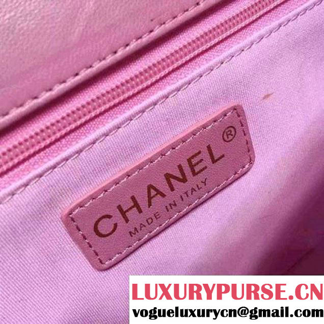 Chanel Quilting Lambskin Flap Bag In Pink (FTH-121605 )