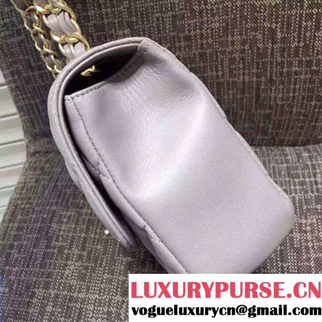 Chanel Quilting Lambskin Flap Bag In Light Grey (FTH-121606 )