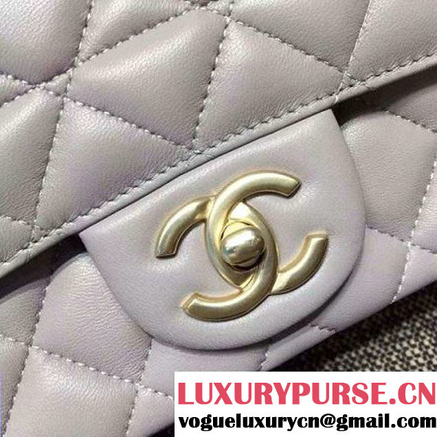 Chanel Quilting Lambskin Flap Bag In Light Grey (FTH-121606 )