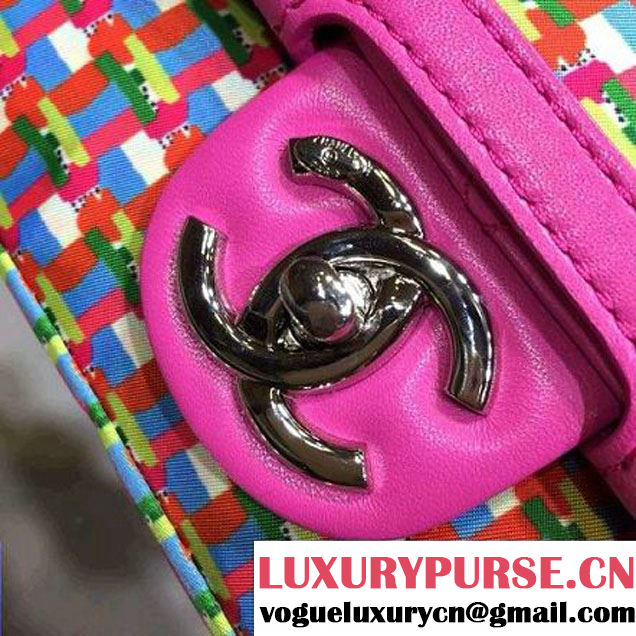 Chanel Rubber Flap Bag With A Removable Raincoat Rosy Cruise 2016 (2A143-122118 )