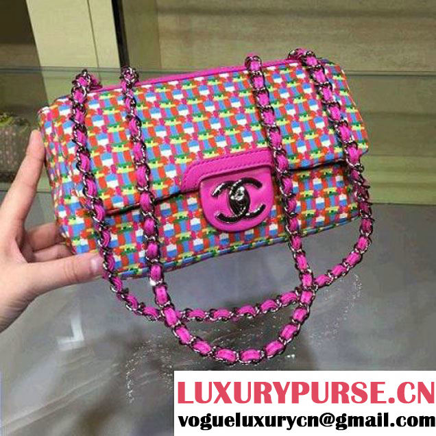Chanel Rubber Flap Bag With A Removable Raincoat Rosy Cruise 2016 (2A143-122118 )
