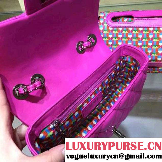 Chanel Rubber Flap Bag With A Removable Raincoat Rosy Cruise 2016 (2A143-122118 )