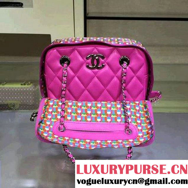 Chanel Rubber Camera Case With A Removable Raincoat Rosy Cruise 2016 (2A143-122120 )