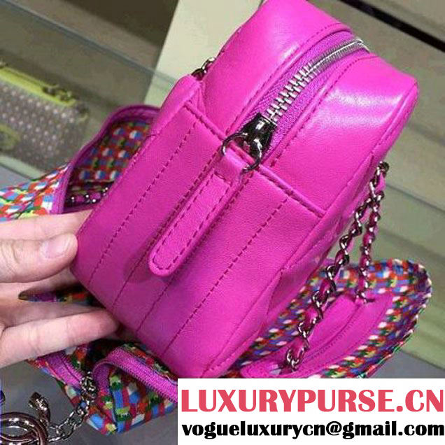 Chanel Rubber Camera Case With A Removable Raincoat Rosy Cruise 2016 (2A143-122120 )