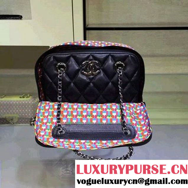Chanel Rubber Camera Case With A Removable Raincoat Black Cruise 2016 (2A143-122121 )