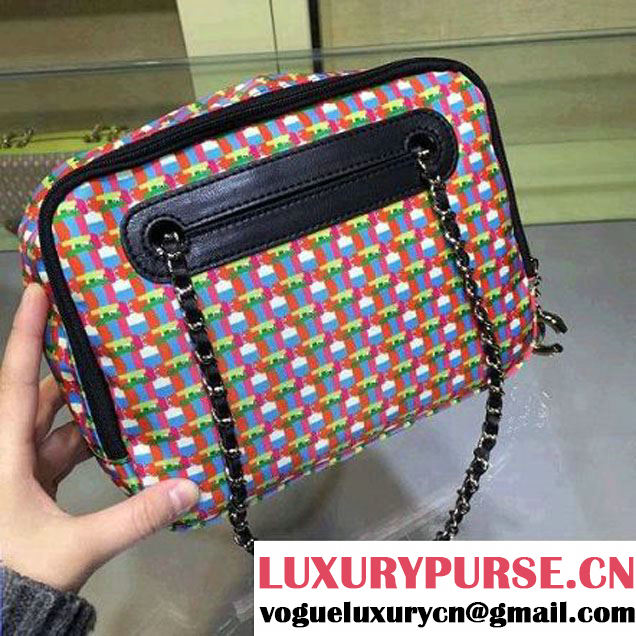 Chanel Rubber Camera Case With A Removable Raincoat Black Cruise 2016 (2A143-122121 )