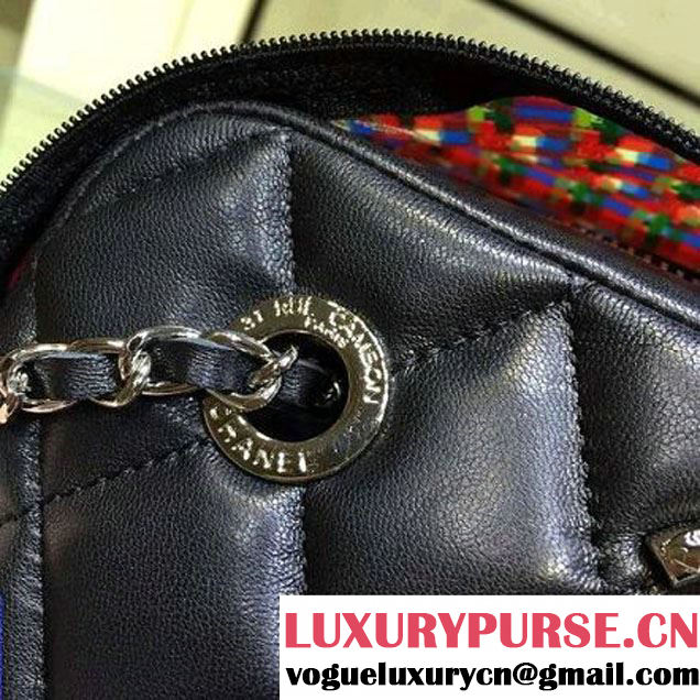Chanel Rubber Camera Case With A Removable Raincoat Black Cruise 2016 (2A143-122121 )
