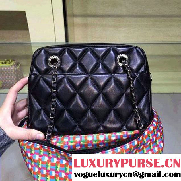 Chanel Rubber Camera Case With A Removable Raincoat Black Cruise 2016 (2A143-122121 )