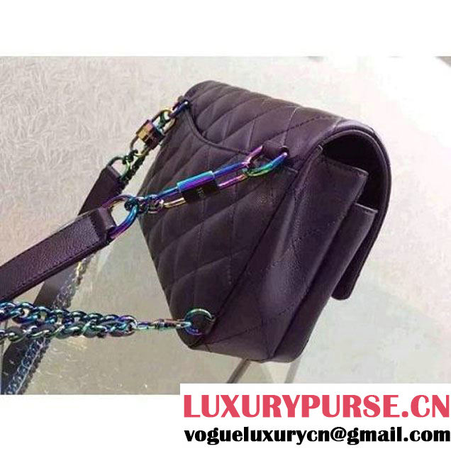 Chanel Small Iridescent Calfskin Flap Bag Adorned With A Waist Chain Cruise 2016 (FTH-122307 )