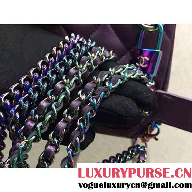 Chanel Small Iridescent Calfskin Flap Bag Adorned With A Waist Chain Cruise 2016 (FTH-122307 )