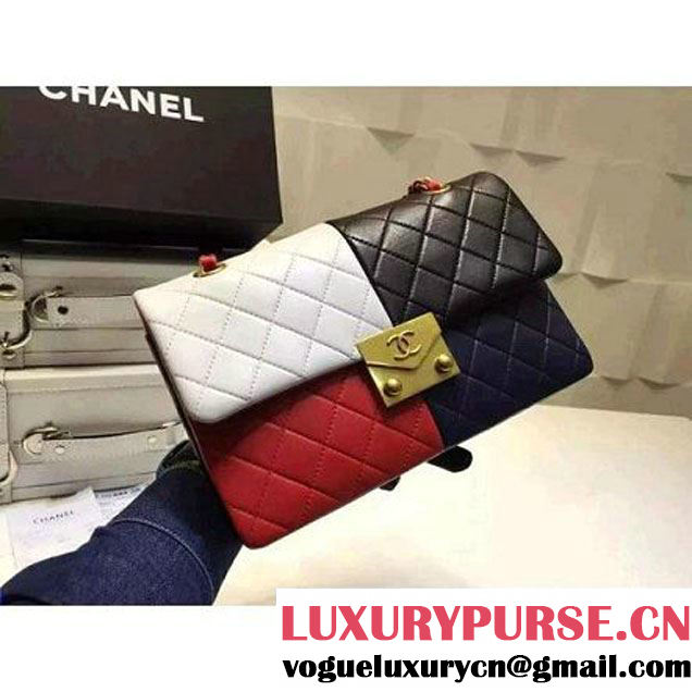 Chanel Multicolor Lambskin Flap Bag Cruise 2016 (2A057-122312 )